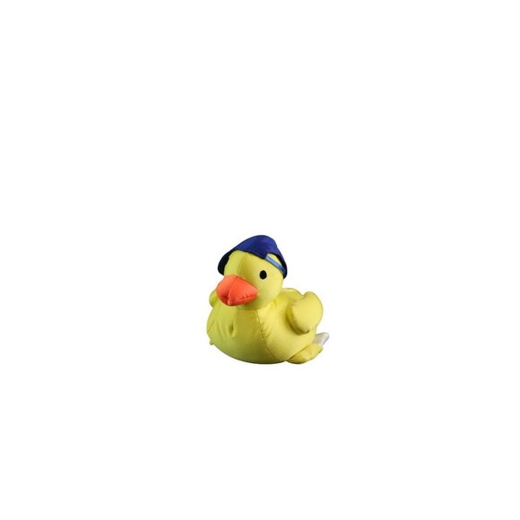 Yellow Moshi Plush Duck Toy With Blue Hat Beanbag Microbead Stuffed Animal - Picture 1 of 12
